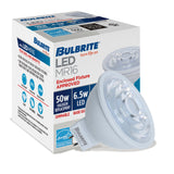 Bulbrite 6.5 Watt Dimmable Flood MR16 Bi-Pin (GU5.3) LED Light Bulb - 3000K (Soft White Light), 500 Lumens