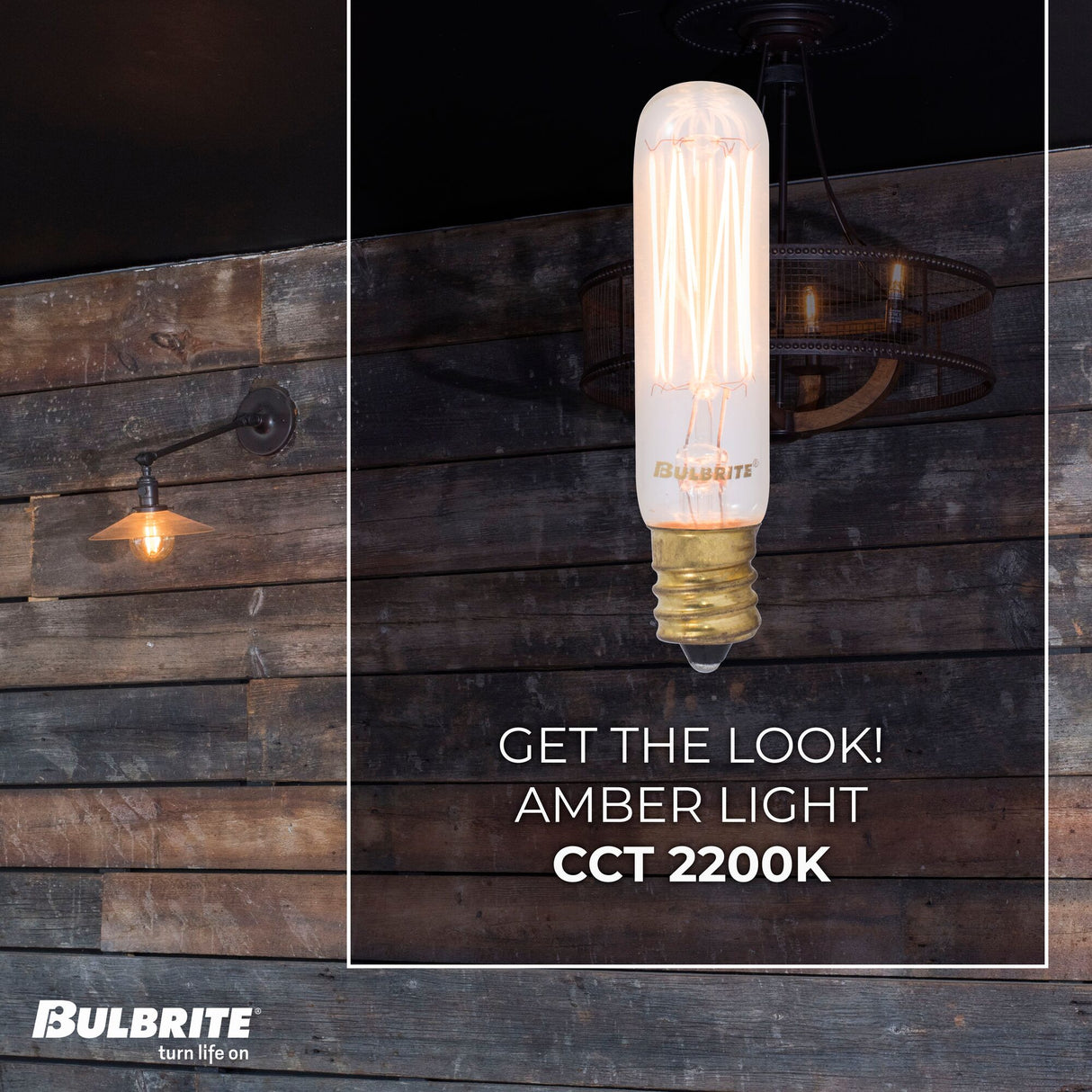 Bulbrite 25 Watt Dimmable Antique Nostalgic Thread Filament T6 Candelabra (E12) Incandescent Bulb