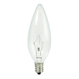 Bulbrite Krystal Touch  B10 Light Bulb with E12 base, Clear, 2700K, 240 Lumens