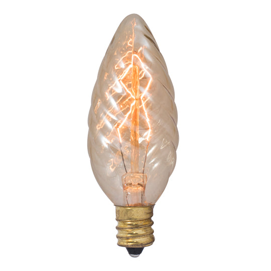 Bulbrite Incandescent Decorative B11 Light Bulb with E12 base, Antique, 2200K