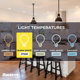 Bulbrite LED Filament 15 Watt Dimmable BR40 Light Bulbs with Frost Glass Finish and Medium (E26) Base - 2700K (Warm White Light), 1100 Lumens