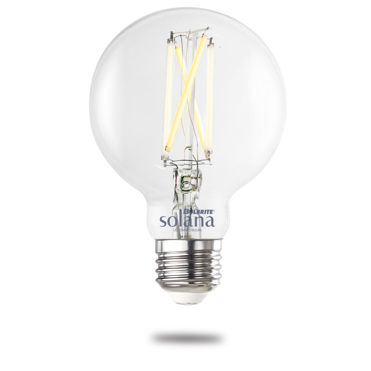 Bulbrite Solana 60 Watt Equivalent G25 Smart WiFi Connected 90CRI LED Edison Filament Light Bulb