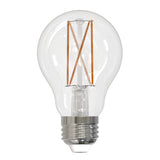 Bulbrite 8.5 Watt Dimmable Clear Filament A19 Medium (E26) LED Light Bulb - 800 Lumens, 3000K, and 90 CRI