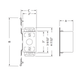 Ammo AR523 3 x 2 In. Switch Box, 2-1/2 In. Deep Galvanized Steel Electrical Box