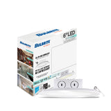 Bulbrite 6-Inch All-In-One LED Downlights with Integrated JBOX, 65 Watt Equivalent, 2700K (Warm White Light)