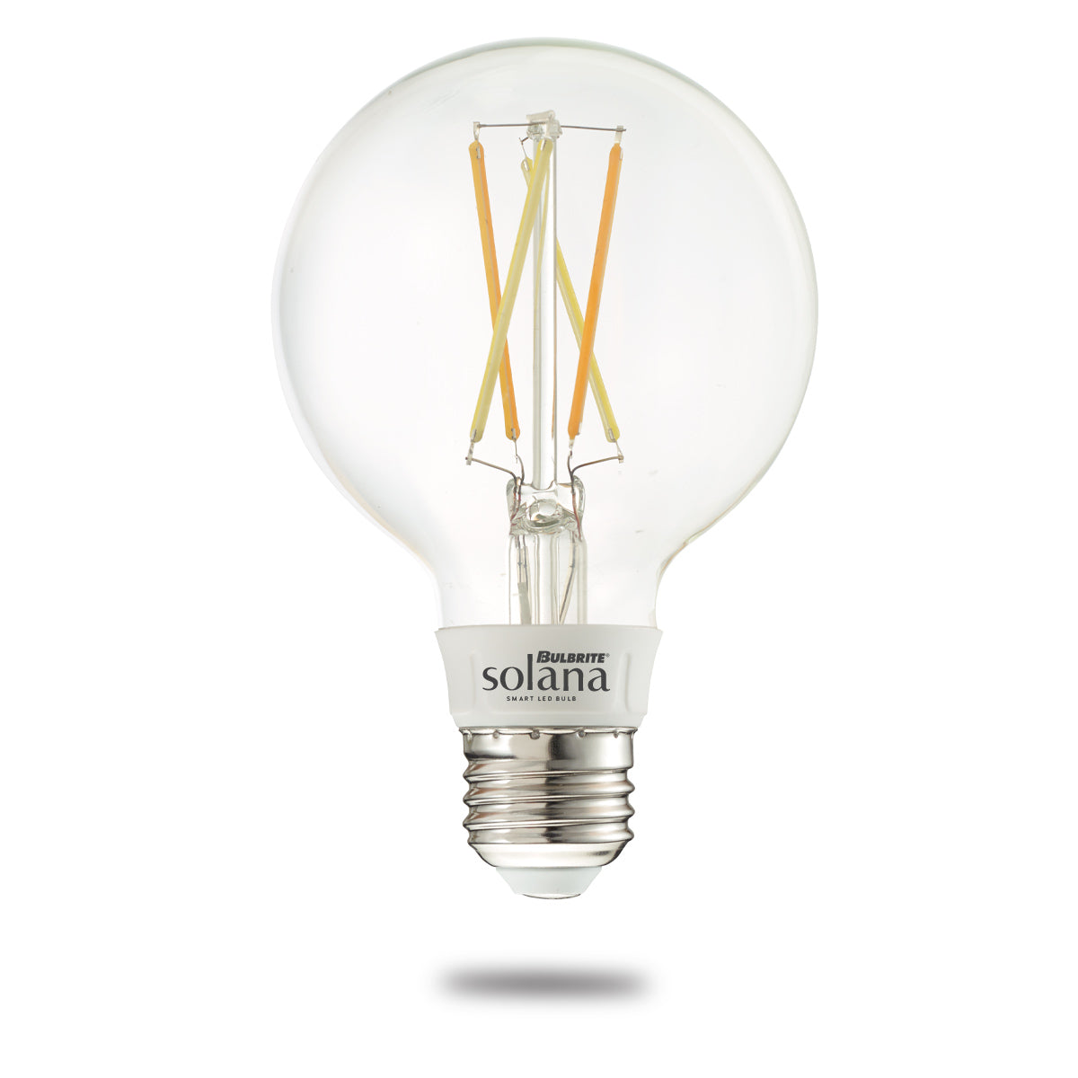 Bulbrite Solana G25 WiFi Connected Edison Filament LED Smart Light Bulb, Clear