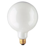 Bulbrite Incandescent Globe G40 Light Bulb with E26 base, White, 2700K