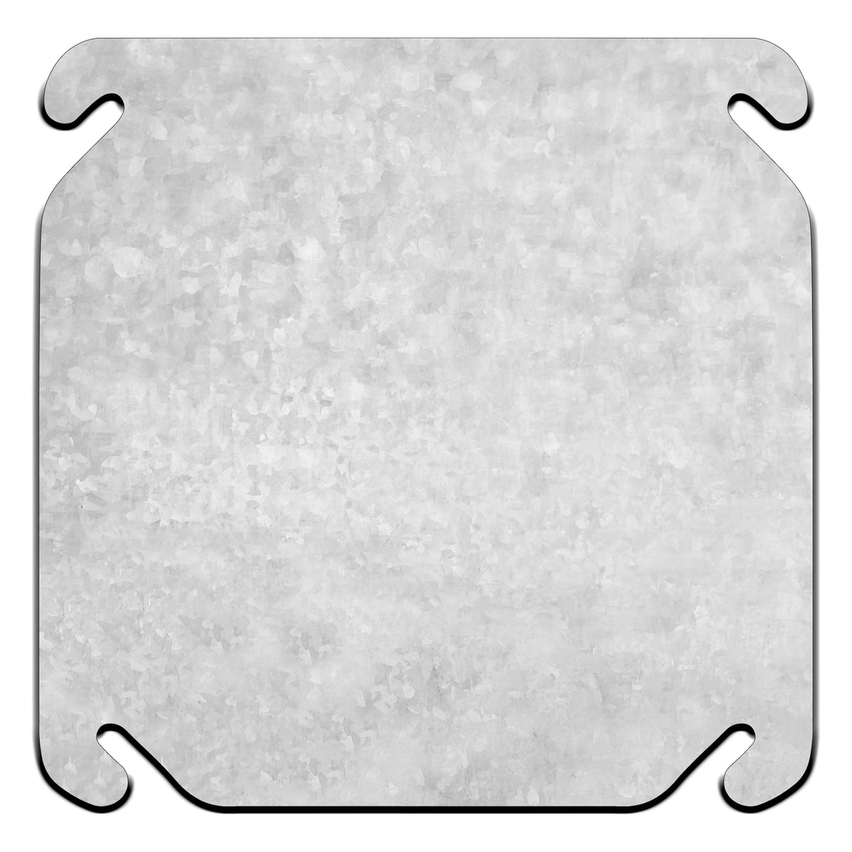 Mulberry Metals 11201, 4 inch square flat Galvanized Steel Electrical ...