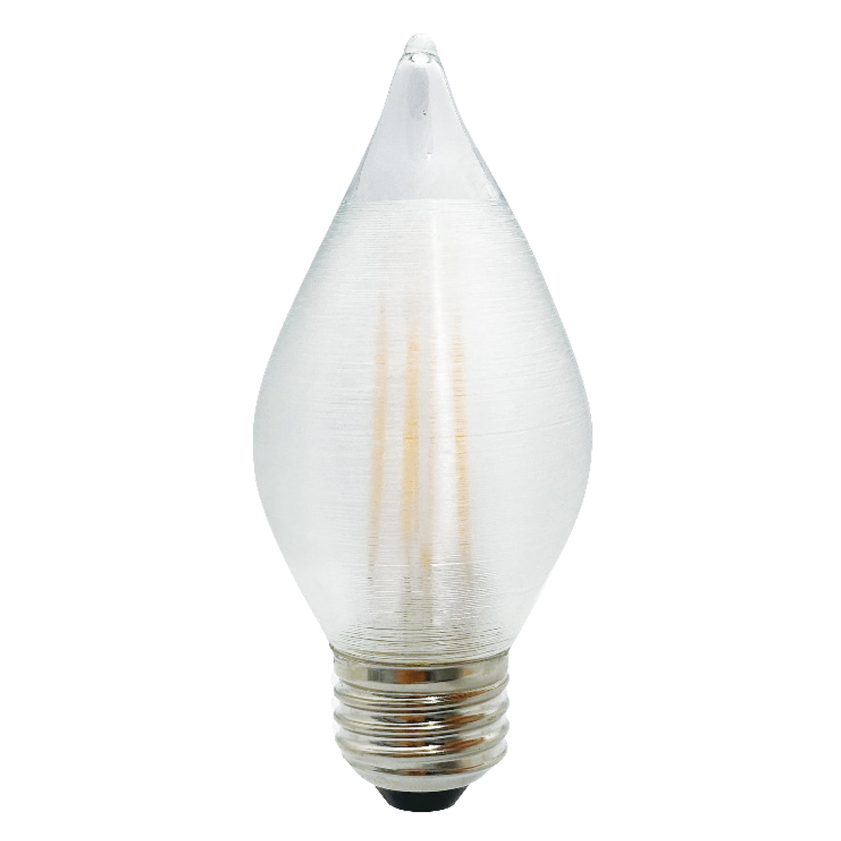 Bulbrite 776592, Spunlite 4-Watt Dimmable C15 LED Filament Light Bulb with Satin Glass Finish and Medium (E26) Base - 2700K (Warm White Light), 350 Lumens