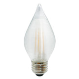 Bulbrite 776592, Spunlite 4-Watt Dimmable C15 LED Filament Light Bulb with Satin Glass Finish and Medium (E26) Base - 2700K (Warm White Light), 350 Lumens