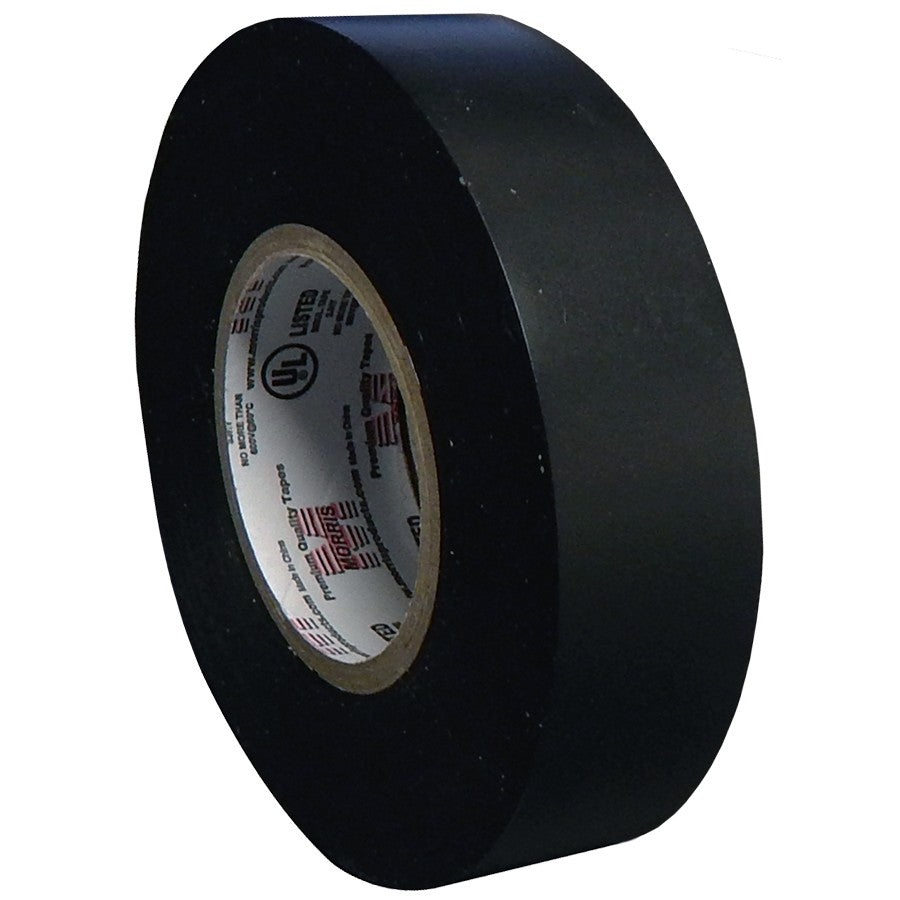 Morris Products 60000, Vinyl Plastic Black Electrical Tape 7MIL X 3/4" X 60' PVC