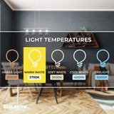 Bulbrite 8.5 Watt Dimmable Clear Filament A19 Medium (E26) LED Bulb - 1100 Lumens, 2700K, and 80 CRI