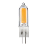 Bulbrite 770649, LED Filament 1.8 Watt Dimmable T5 Light Bulb with Clear finish and (G4) Base - 2700K Warm White Light, 140 Lumens