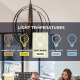 Bulbrite 3 Watt Dimmable Clear Filament T9 Medium (E26) LED Light Bulb - 250 Lumens, 3000K