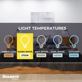 Bulbrite LED A-Type A19 Light Bulb with E26 base, Frost, 2700K, 800 Lumens