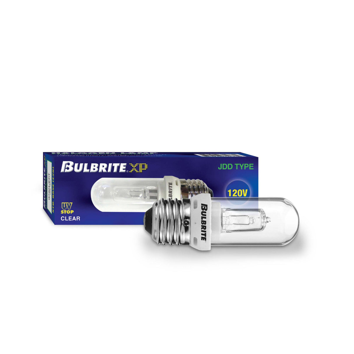 Bulbrite Halogen 120-Volt Clear Double Envelope T8 Tubular Light Bulbs with Medium (E26)Screw Base, 75-Watt, 2900K (Soft White Light)