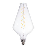 Bulbrite LED Grand Spiral Filament Diamond Shaped Light Bulb, Medium Base (E26),1-Pack, Clear