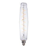 Bulbrite LED Grand Spiral Filament Tubular Shaped Light Bulb, 60 Watt Equivalent, 2200K, Clear