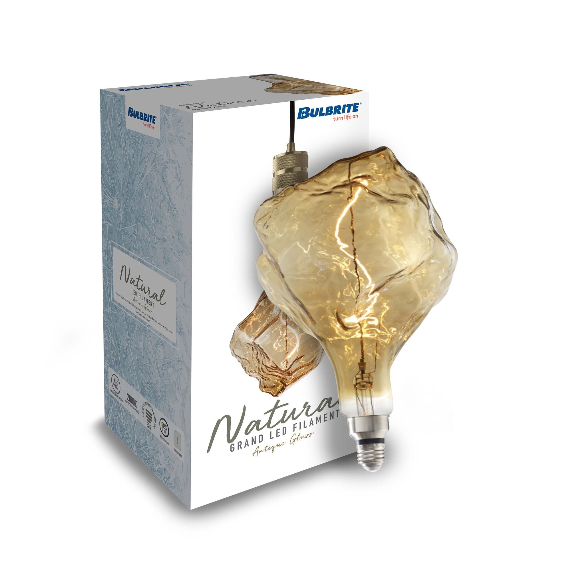 Bulbrite LED Grand Filament Nostalgic Iceberg Shaped Light Bulb - Thumbnail 5