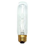 Bulbrite Incandescent Showcase, Aquarium T10 Light Bulb with E26 base, Clear, 2700K