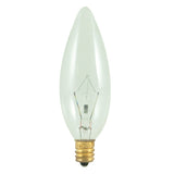 Bulbrite Incandescent B10 Candelabra Screw Base (E12) Light Bulb, 40 Watt, Clear