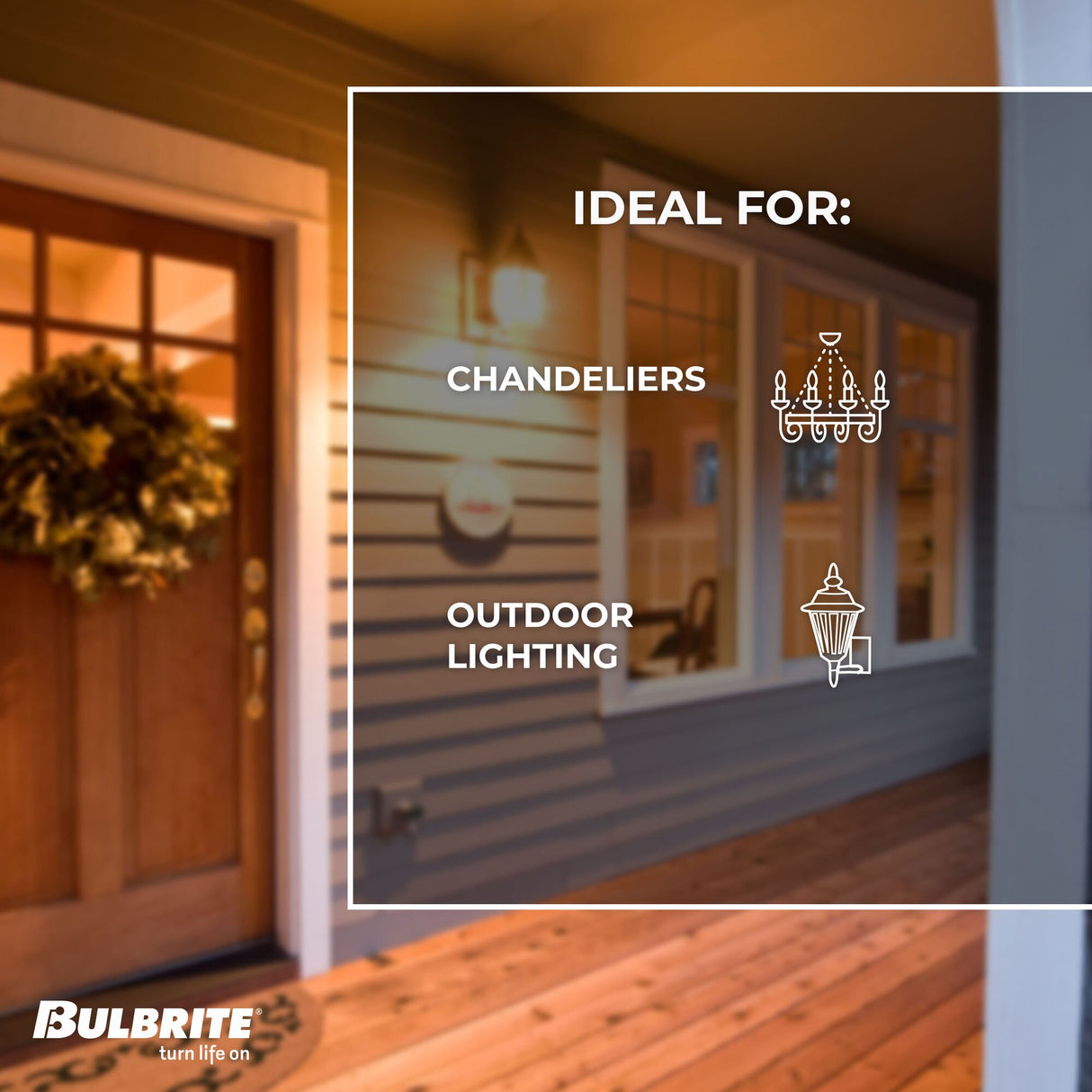 Bulbrite 2.5 Watt Dimmable Clear Filament G16 Candelabra (E12) LED Light Bulb - 250 Lumens, 2700K