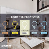 Bulbrite LED Filament 15 Watt Dimmable A19 Light Bulb with Frost Glass Finish and Twist & Lock (GU24) Bi-Pin Base - 3000K (Soft White Light), 1600 Lumens