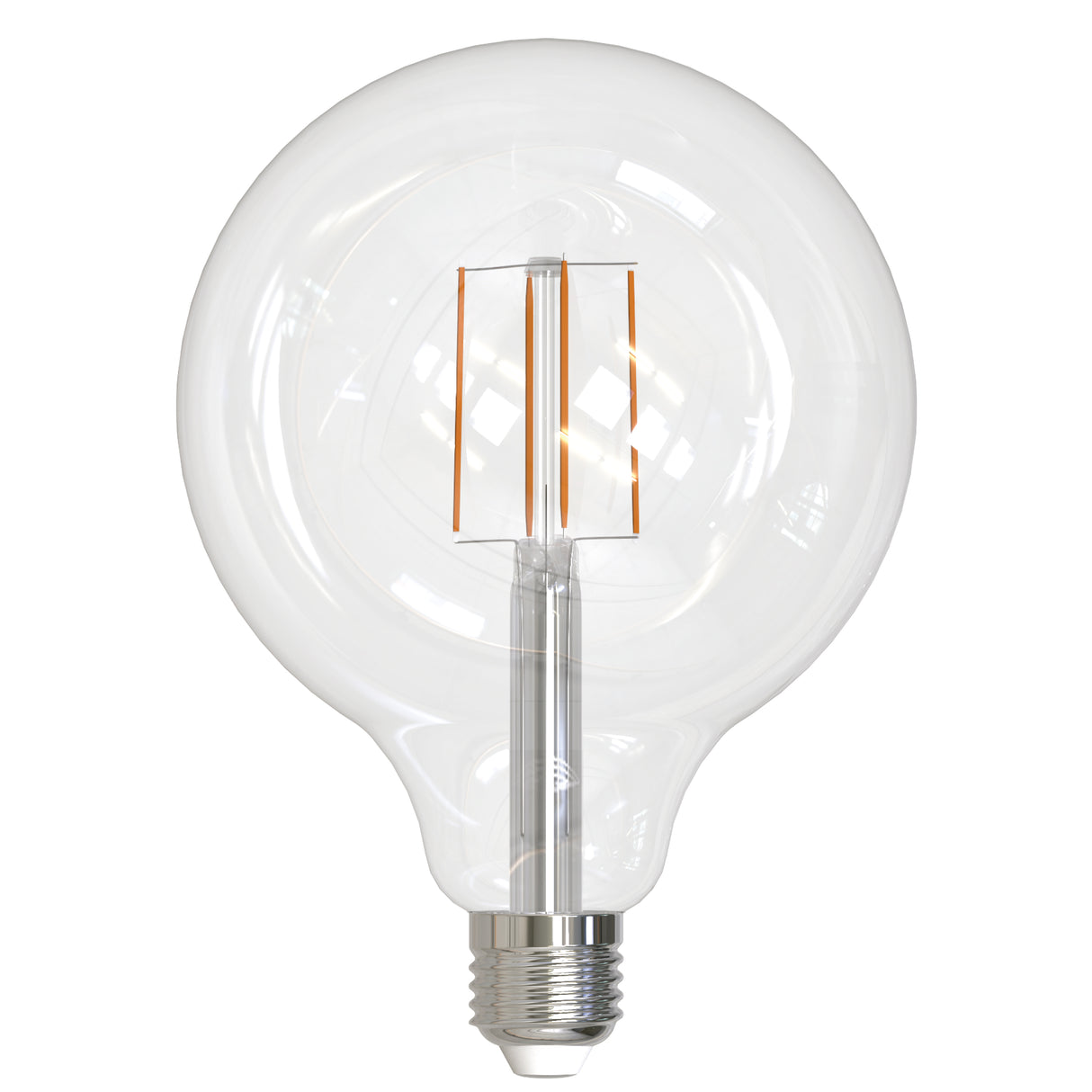 Bulbrite LED Filaments G40 Light Bulb with E26 base, Clear, 3000K, 800 Lumens