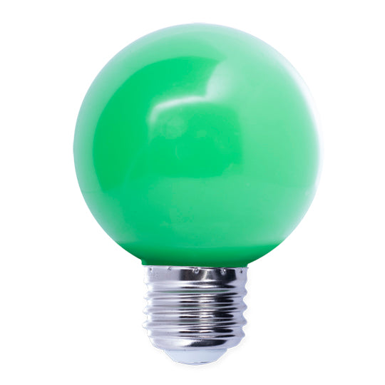 Bulbrite LED Specialty Colors G14 Light Bulb with E26 base, Green