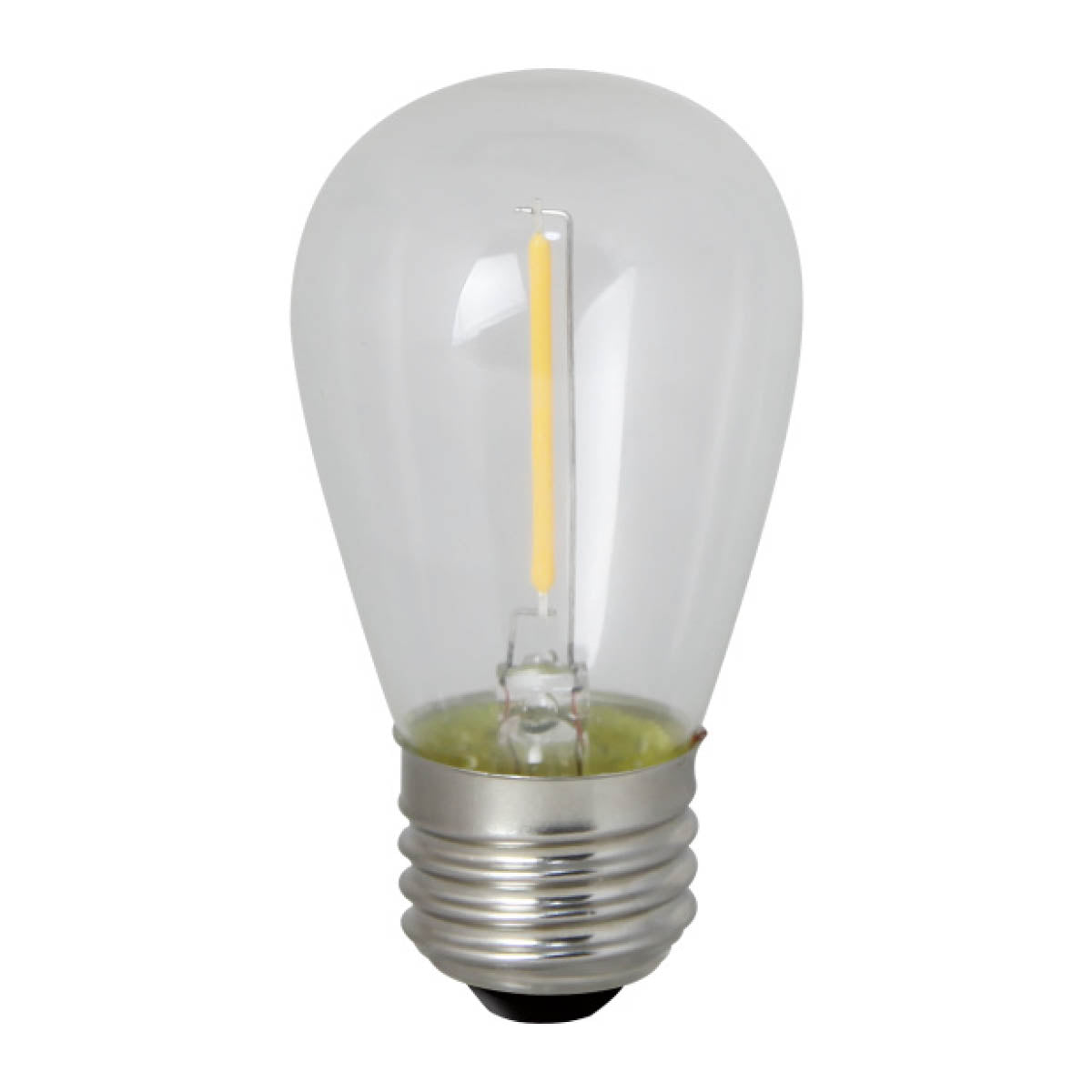 Bulbrite 776684, LED Filaments S14 Light Bulb with E26 base, Clear, 2400K, 75 Lumens