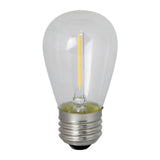 Bulbrite 776684, LED Filaments S14 Light Bulb with E26 base, Clear, 2400K, 75 Lumens