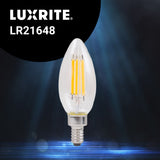 Luxrite LR21648, 7 Watt Chandelier LED Light Bulb, E12 Base, 3500k Natural Ligh