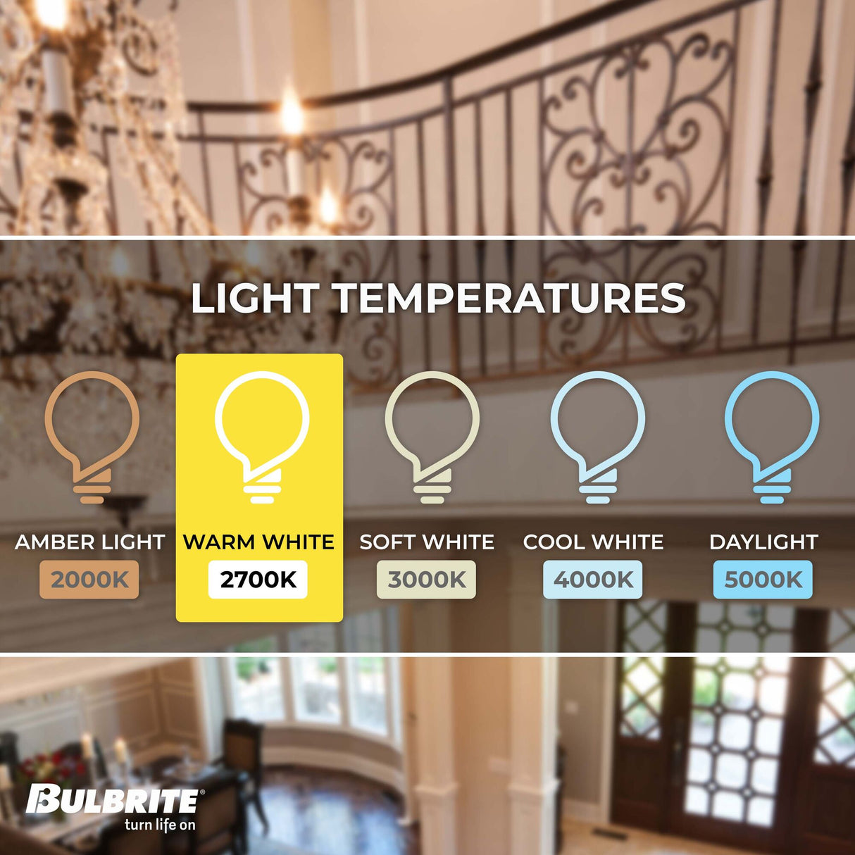 Bulbrite 4 Watt Dimmable Clear Filament B11 Candelabra (E12) LED Light Bulb - 350 Lumens, 2700K